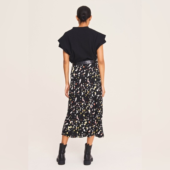 ba&sh Tomy Midi Skirt Multicolour Leopard print - Picture 2 of 12